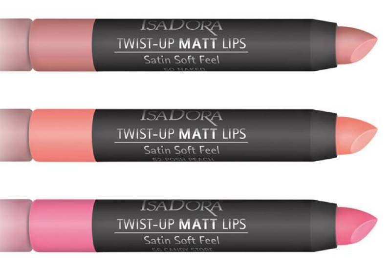 IsaDora Twist up Matt Lips Lightweight Lipstick Velvet Matte Finish Long Lasting