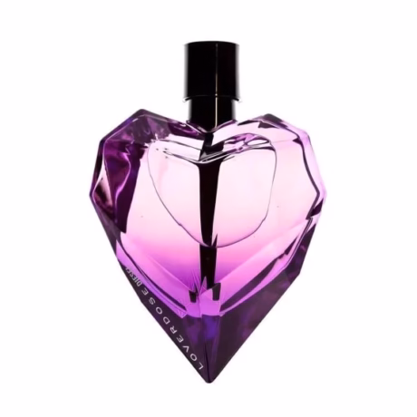 Diesel Loverdose дамски парфюм с лилав флакон във формата на сърце и елегантен дизайн
