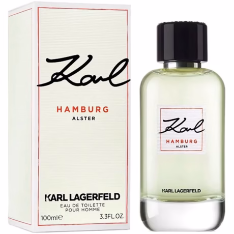 етайлен изглед на Karl Hamburg Alster флакон с модерен минимализъм