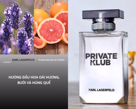 Karl Lagerfeld Private Klub For Men оригинален мъжки аромат върху стилен фон