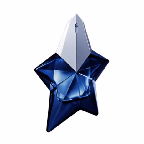 Mugler Angel Elixir дамски парфюм с тъмносин флакон във формата на звезда и луксозен дизайн