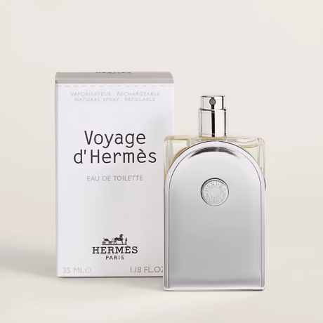 Hermès Voyage d’Hermès парфюм – елегантен флакон с модерен въртящ се дизайн