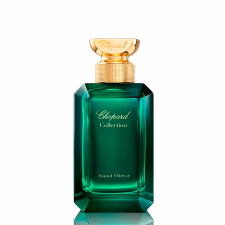 Chopard Santal Odeyar нишов унисекс парфюм с луксозен кехлибарено-златист флакон
