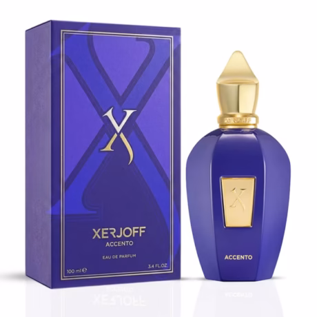 Детайл на Xerjoff Purple Accento с елегантна капачка и премиум италианска изработка