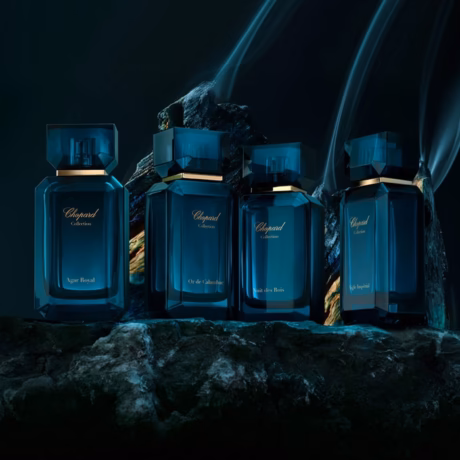 Елегантен аромат Chopard Nuit des Rois върху тъмен изискан фон