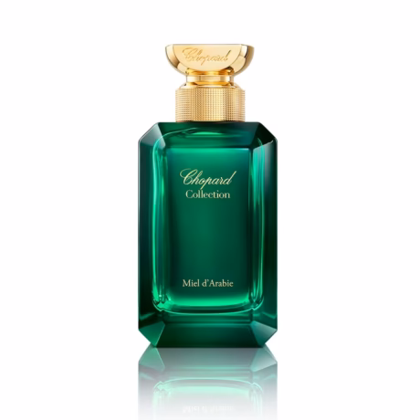 Chopard Miel d’Arabie нишов унисекс парфюм с кехлибарено-златист луксозен флакон