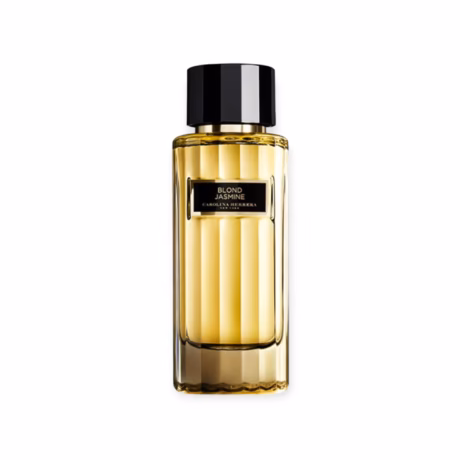 Луксозен аромат Carolina Herrera Blond Jasmine върху светъл фон