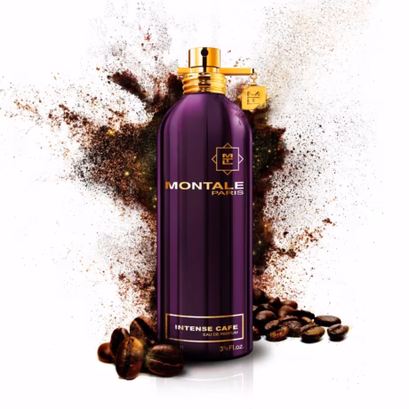 Флакон Montale Intense Café с характерната нишова метална бутилка и стилна визия