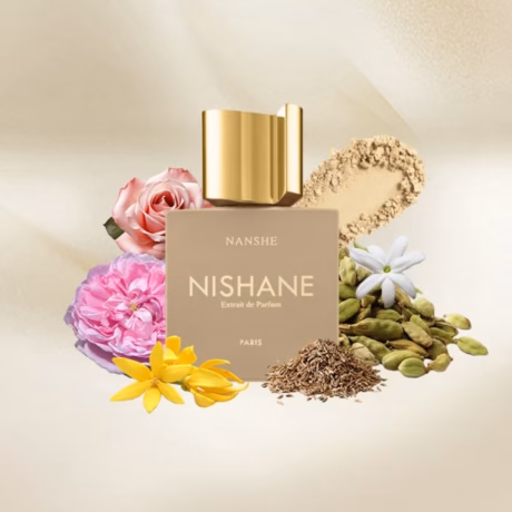 Nishane Nanshe шише отблизо – флорален и пудрен унисекс аромат