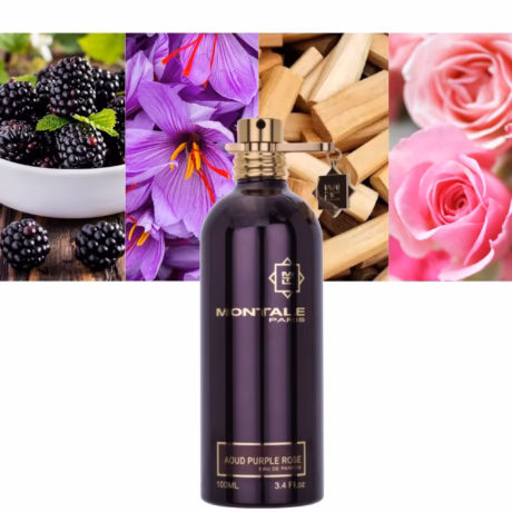 Montale Aoud Purple Rose в композиция с рози, уд и ориенталски елементи