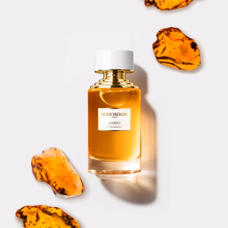 Boucheron Ambre D’Alexandrie парфюм – елегантен флакон със златист и кехлибарен дизайн