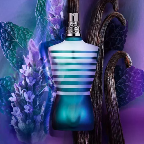 Луксозен комплект Jean Paul Gaultier Le Male върху тъмен фон
