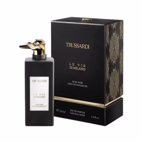 Флакон на Trussardi Musc Noir Perfume Enhancer с изискан дизайн