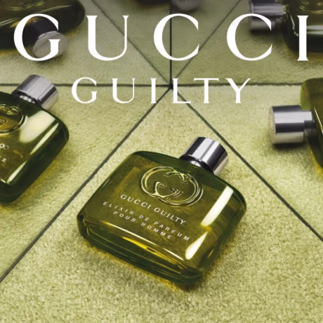 Gucci Guilty Elixir Pour Homme с емблематичен бутилков дизайн и премиум визия