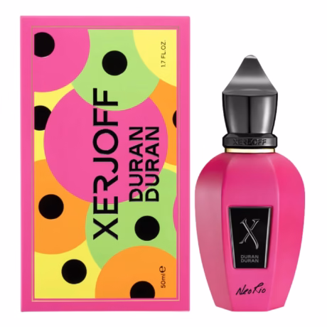 Детайлен изглед на флакона Xerjoff Duran Duran NeoRio Pink