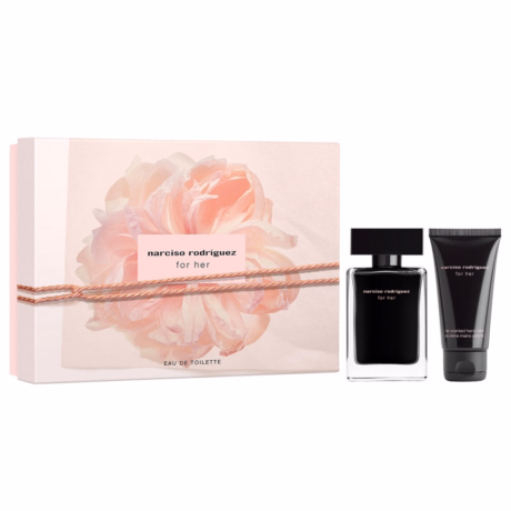 Комплект Narciso Rodriguez For Her Eau de Toilette – дамски парфюм и козметични продукти в луксозна опаковка