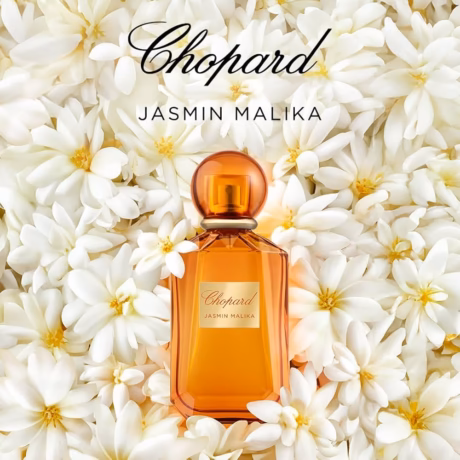Chopard Jasmin Malika оригинален аромат върху елегантен фон