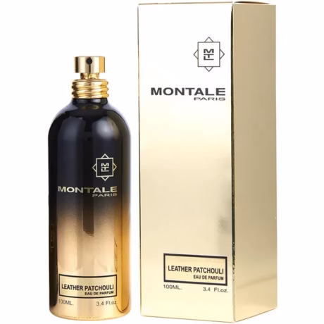 Montale Leather Patchouli нишов аромат върху елегантен фон
