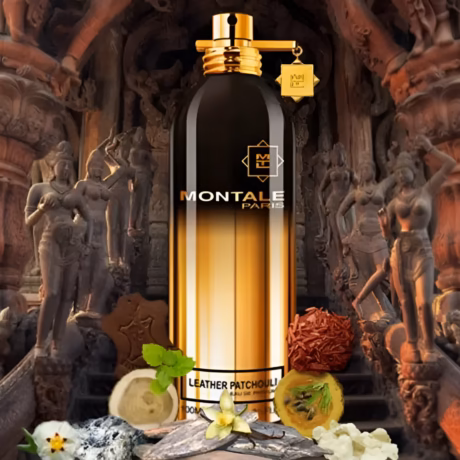 Детайлен изглед на флакона Montale Leather Patchouli