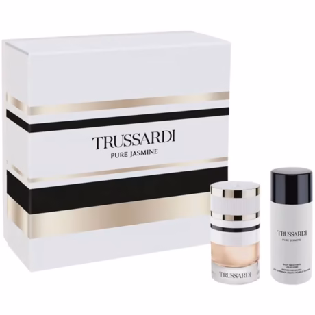 Комплект Trussardi Pure Jasmine с дамски парфюм и козметични продукти в луксозна подаръчна кутия