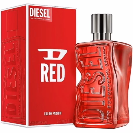 Diesel D RED For Men оригинален мъжки аромат върху елегантен фон