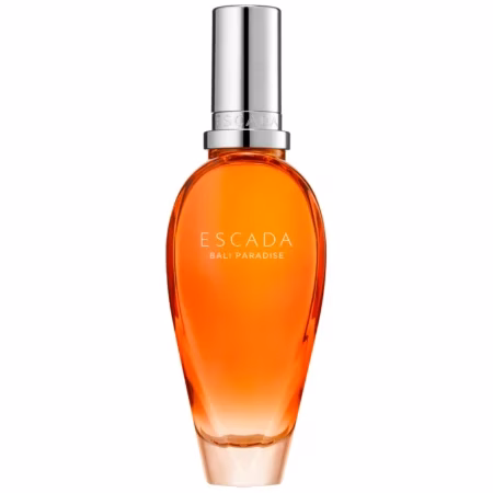 Escada Bali Paradise дамски парфюм с цветен флакон и тропически дизайн