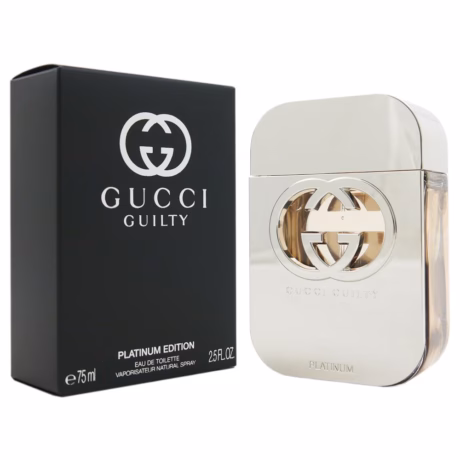 Gucci Guilty Platinum Pour Femme – ароматна пирамида с пачули и амбра
