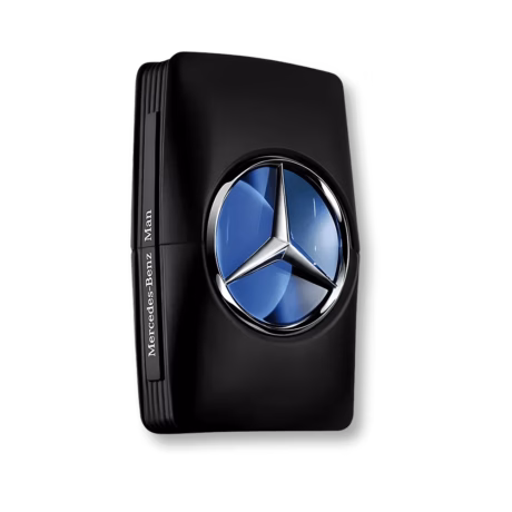 Mercedes-Benz Man мъжки парфюм с елегантен черен флакон и сребристи детайли