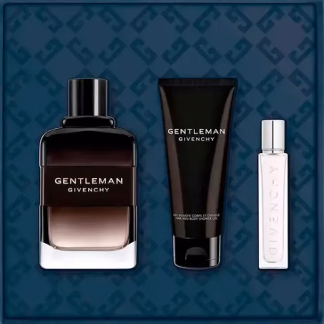 Givenchy Gentleman Eau de Parfum Boisée комплект с парфюм и допълнителен мини флакон.