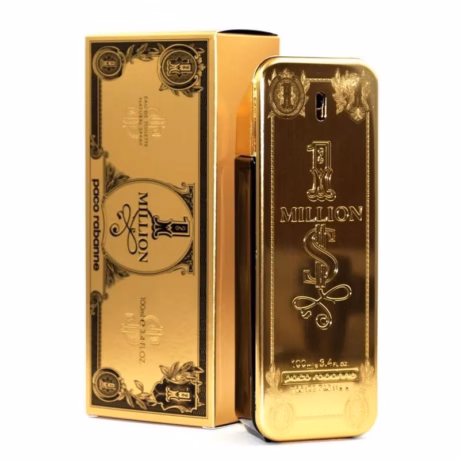 Rabanne 1 Million Dollar златен флакон с доларов дизайн