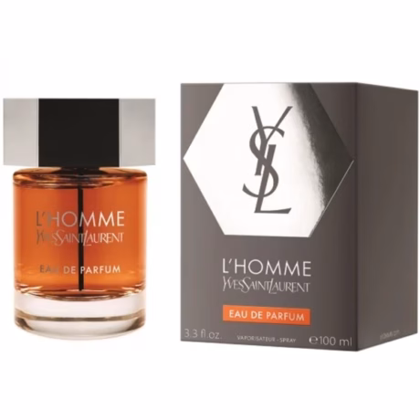 Yves Saint Laurent L’Homme EDP за мъже – стилен флакон на бял фон